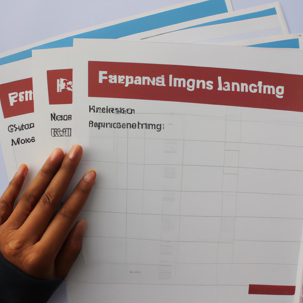 Person holding financial planning documents